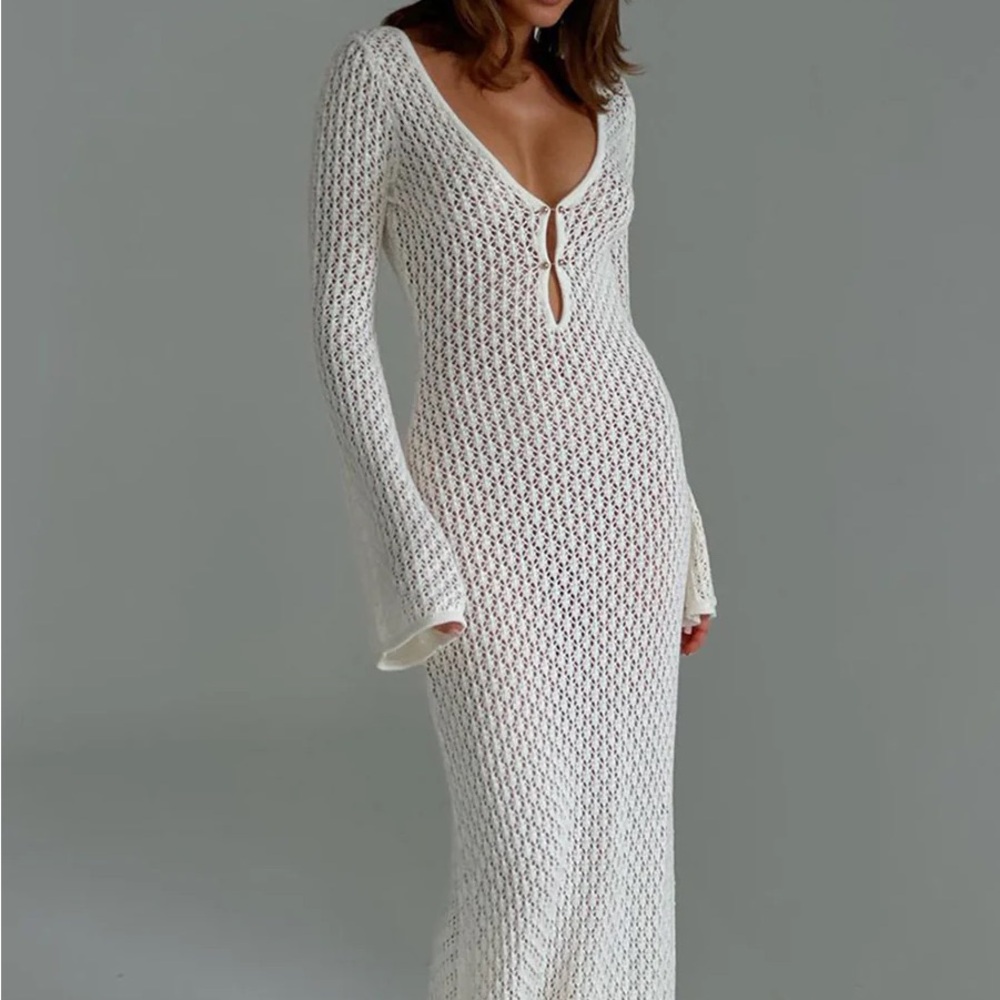 Commense knit coverup maxi dress